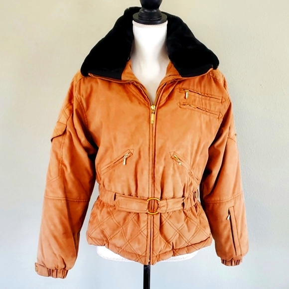 NILS Quilted Tan Winter Coat - Size 6 (EUC) - Picture 4 of 16